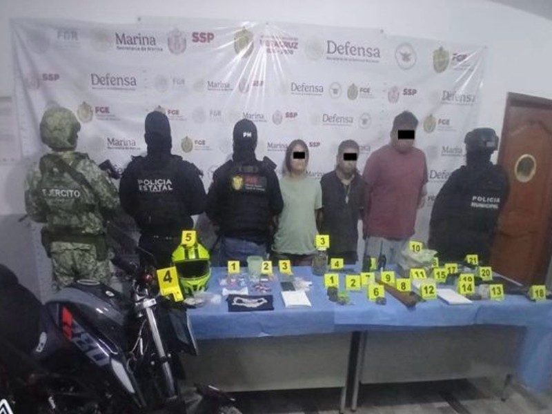 SSP realiza decomisos y detenciones en distintos municipios de Veracruz