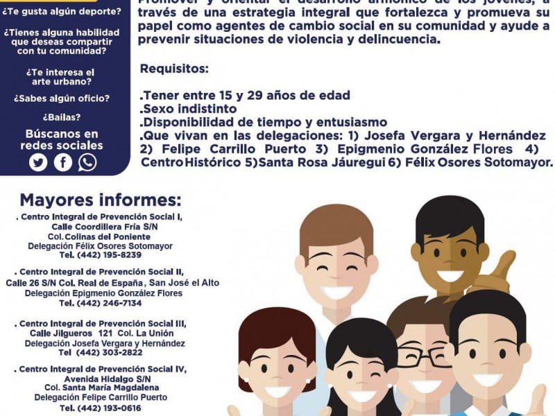 SSPM abre convocatoria para jóvenes