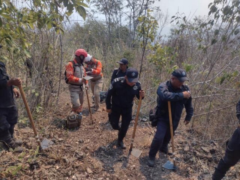 SSyPC colabora en labores de mitigación de incendios