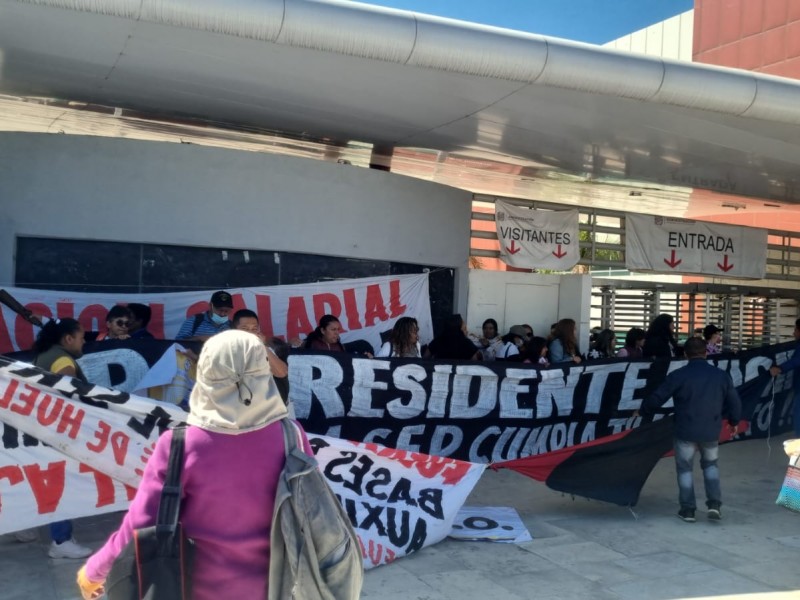 STEUABJO continúa movilizaciones, bloquean accesos de Ciudad Judicial