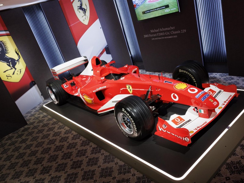 Subastan Ferrari de Michael Schumacher