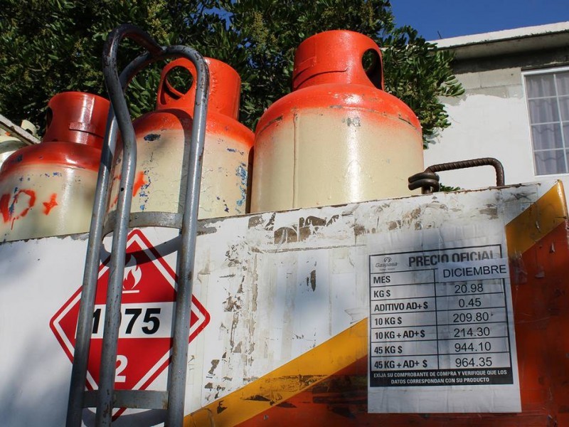 Sube más de 10 pesos el cilindro de Gas doméstico