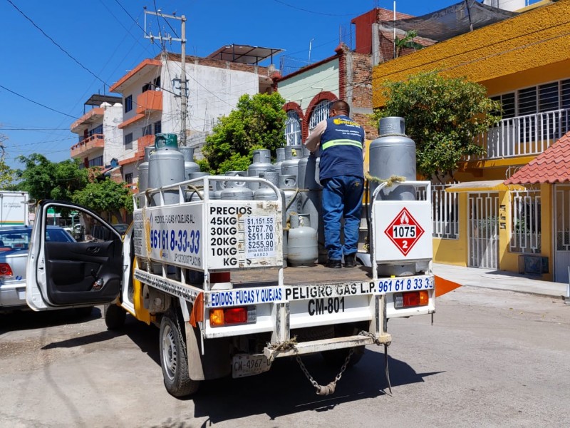 Sube precio del gas LP por tercera semana consecutiva