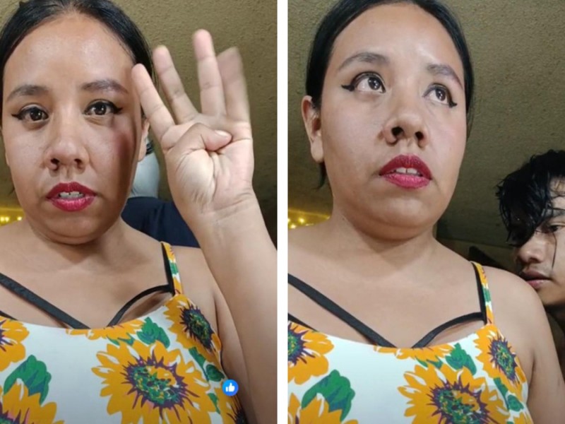 Sujeto agrede a mujer durante transmisión en vivo en Oaxaca