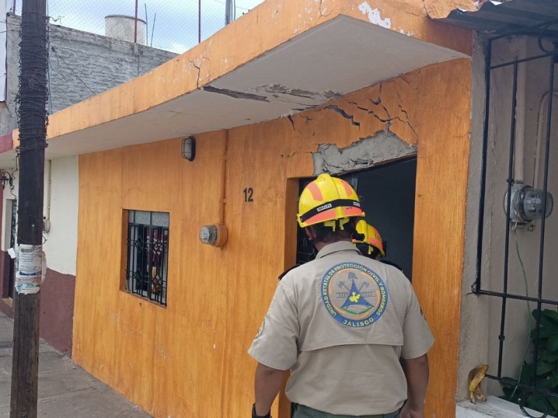 Suman 33 casas afectadas por sismo en Ciudad Guzmán