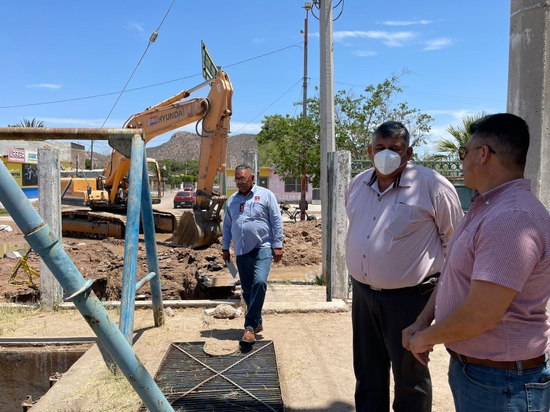 Supervisa Alcalde obras en Empalme