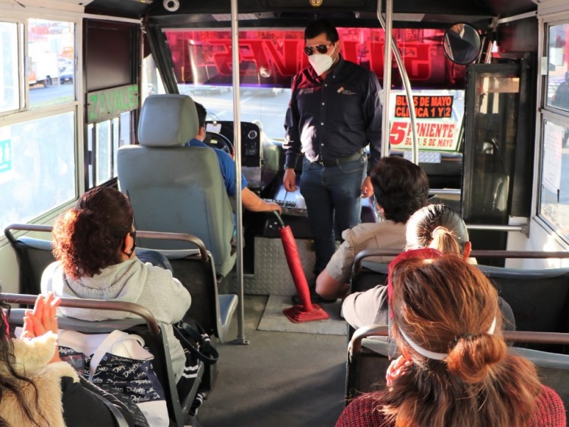 Supervisan 385 unidades de transporte público, una fue detenida