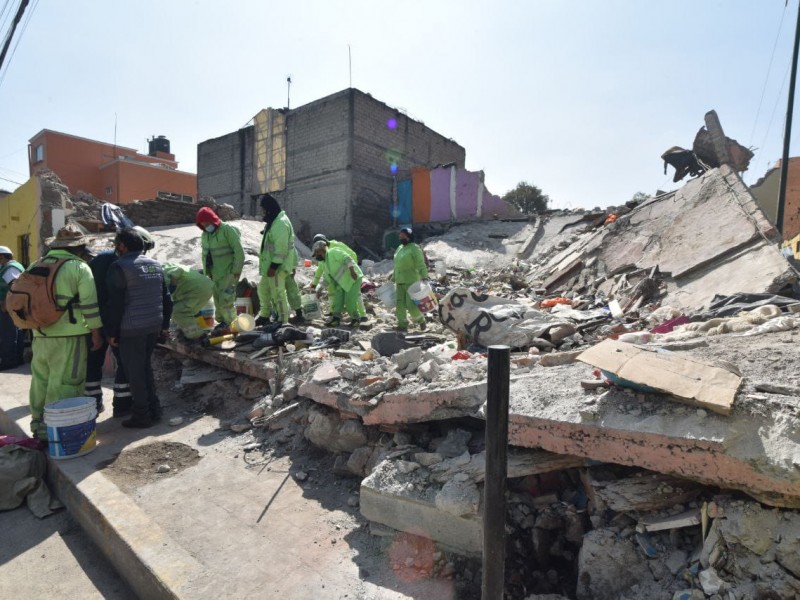 Supervisan autoridades de Miguel Hidalgo retiro de escombros