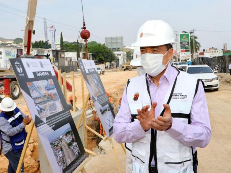 Supervisan autoridades obras de paso a desnivel en TGZ