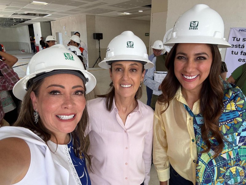Supervisan avance del nuevo hospital general de zona del IMSS