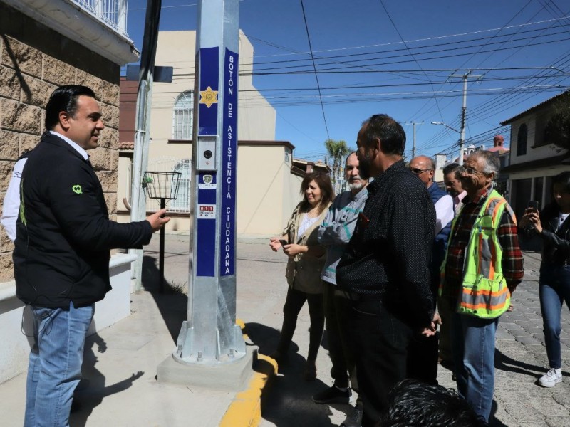 Supervisan botones de asistencia ciudadana en la capital queretana