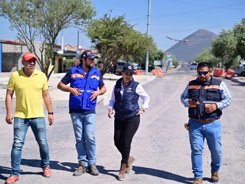 Supervisan obras en Huimilpan