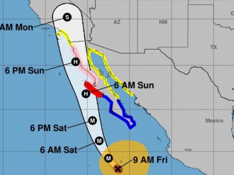 Sur de California bajo alerta de tormenta tropical Hilary