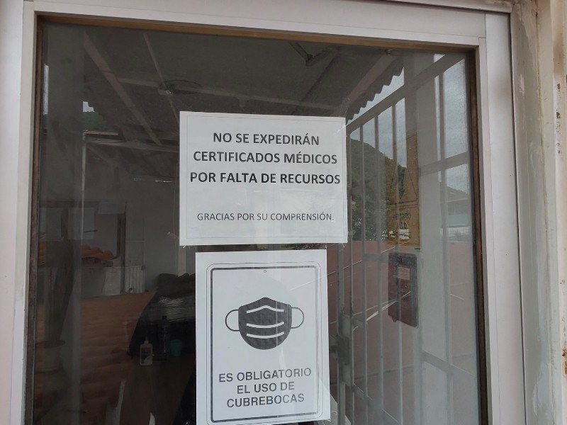 Suspenden certificados médicos en centro de salud de El Embalse