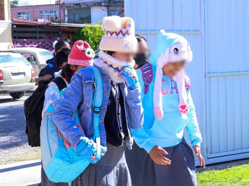 Suspenden clases en Puebla por Frente Frío número 13