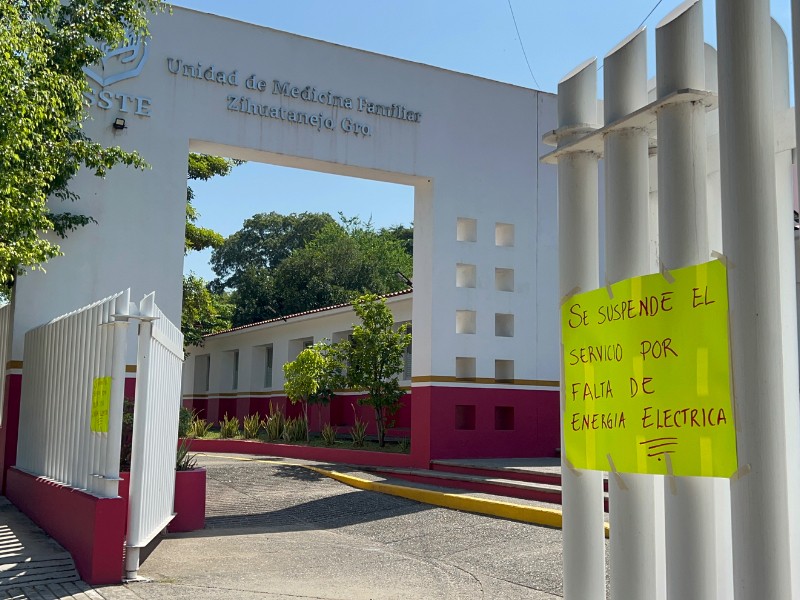 Suspenden consultas en ISSSTE Zihuatanejo por falla eléctrica