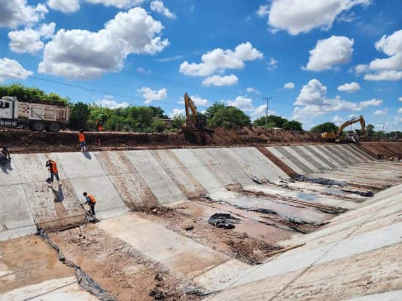 Suspenden obra del Canal Valle; se reanudará hasta mayo