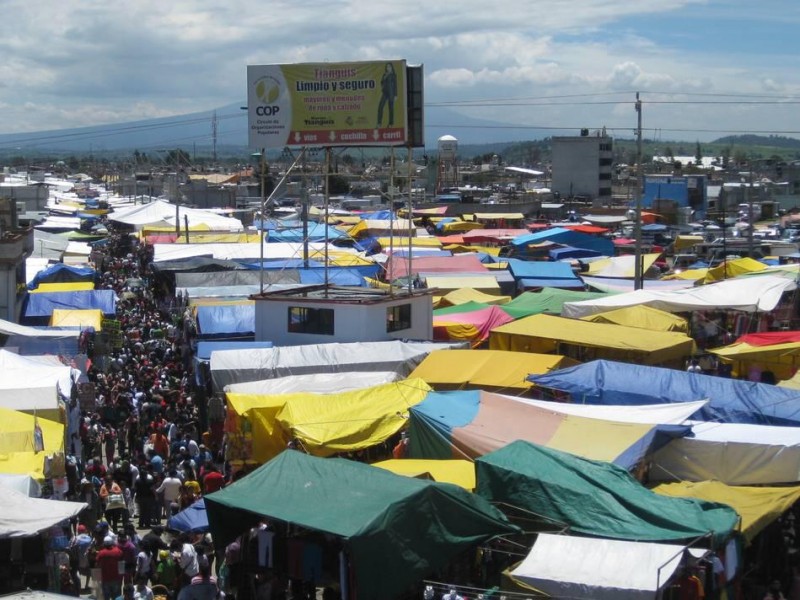 Suspenden por dos semanas tianguis de San Martín Texmelucan