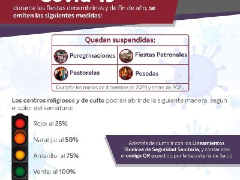 Suspenden posadas y peregrinaciones en Poza Rica