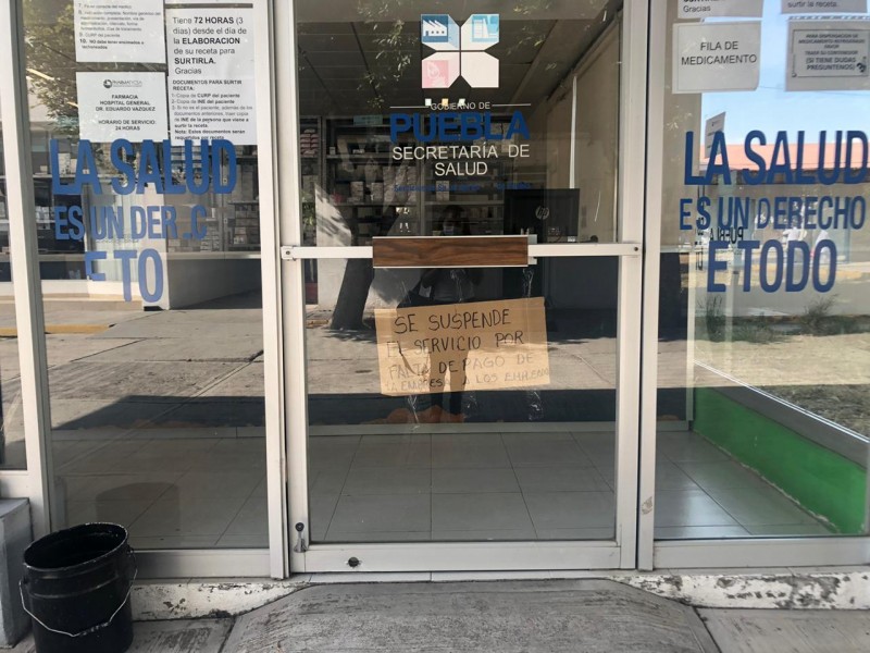 Suspenden servicio de farmacia del Hospital General del Sur