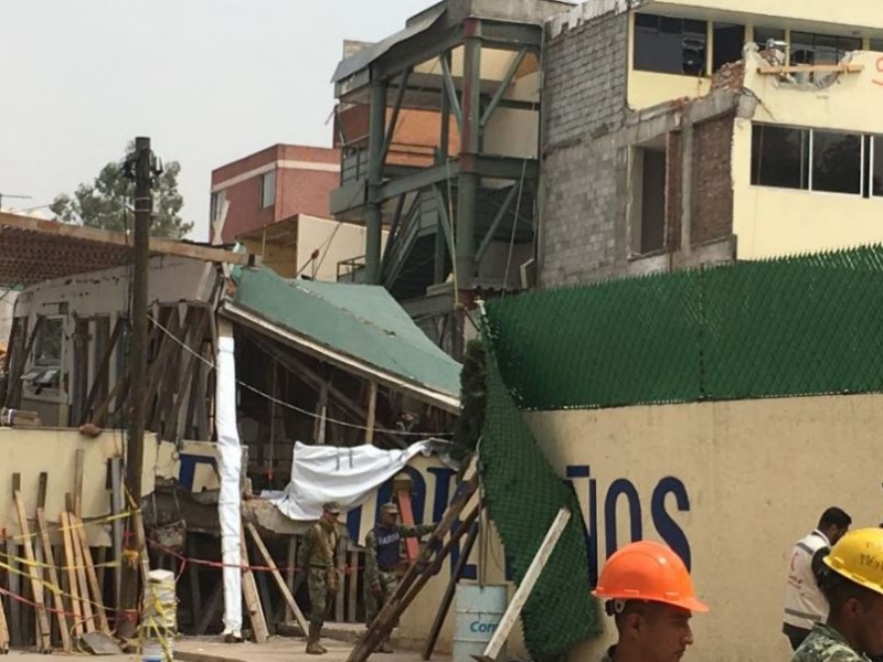 Suspenden trabajos de demolición del Colegio Rébsamen