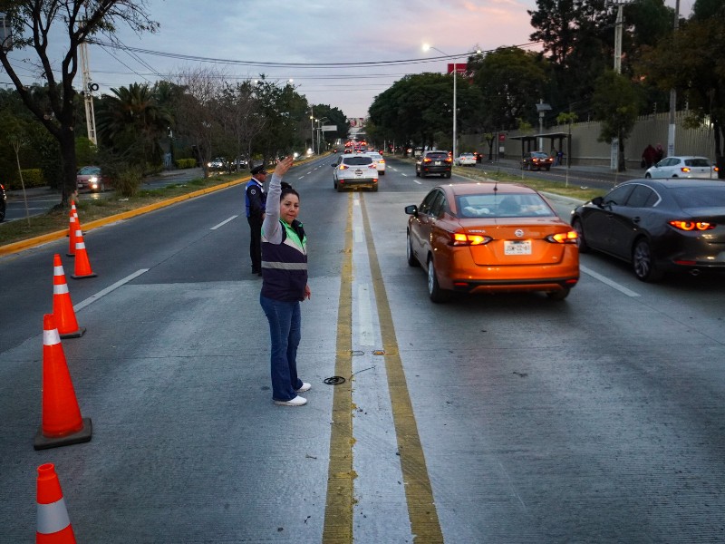 Suspenderán contraflujo matutino en López Mateos por periodo vacacional