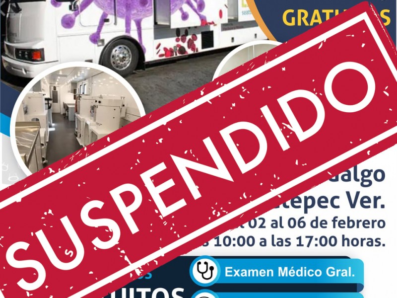 Suspendida jornada de salud en Coatepec; ofrecía pruebas COVID-19 gratis