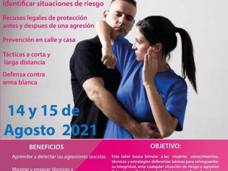 Talleres de defensa personal para prevenir violencia feminicida