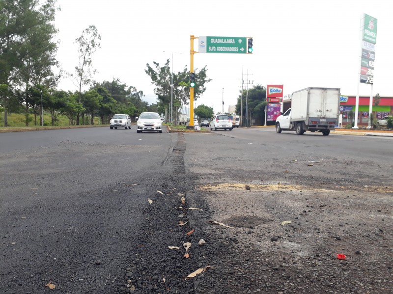 Tapan zanja que provocaba accidentes en boulevard Colosio