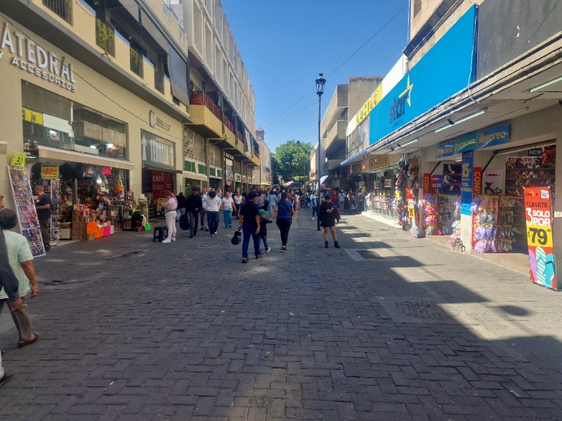Tapatíos acuden al centro a realizar compras del Buen Fin