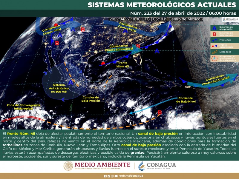 Tardes calurosas con fuertes rachas de viento en Sonora