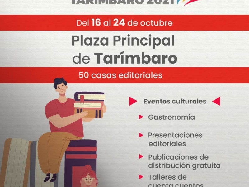 Tarímbaro: realizarán primera edición de la Feria Metropolitana del Libro