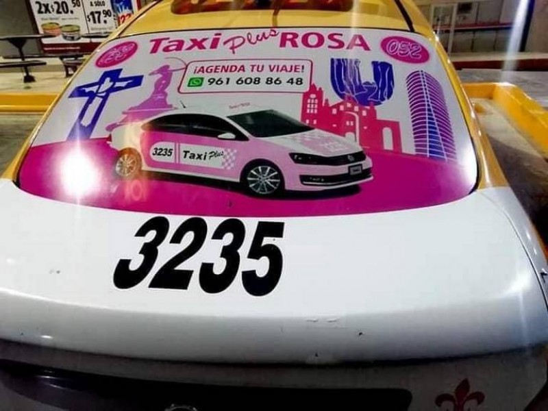 Taxi rosa debe ser conducido exclusivamente por mujeres: transportistas