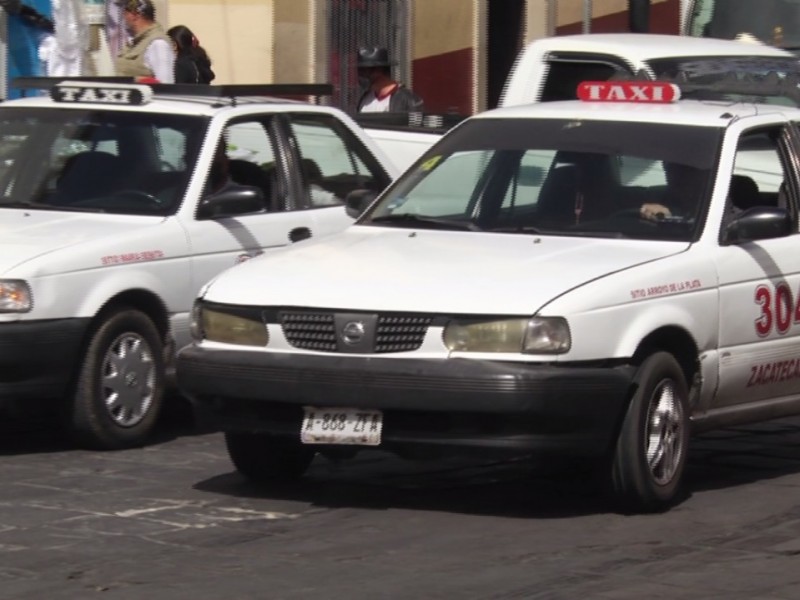 Taxis sin placas en Zacatecas