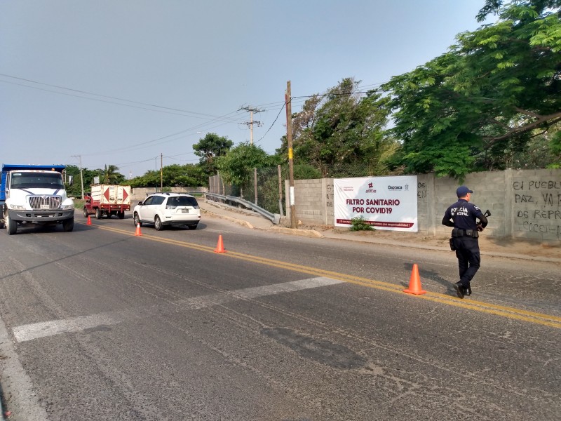 Taxistas de Juchitán exigen medidas estrictas en filtros sanitarios