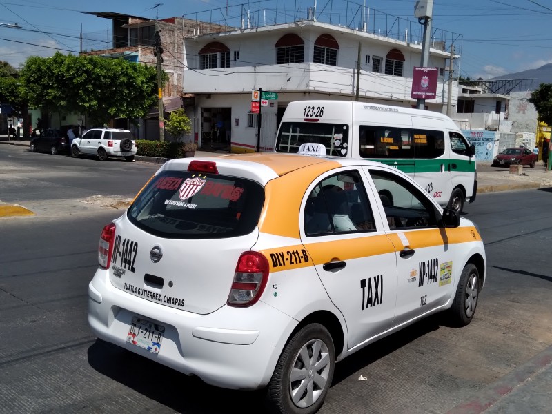 Taxistas detectan zonas inseguras para este servicio en Tuxtla