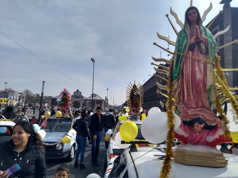 Taxistas festejan a la Virgen de Guadalupe