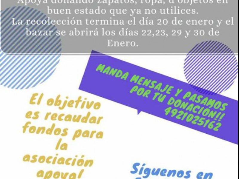 TEAZ invita a participar en el próximo bazar con causa