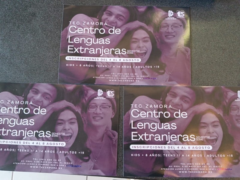 Tecnológico de Zamora abre inscripciones en el Centro de Lenguas Extranjeras