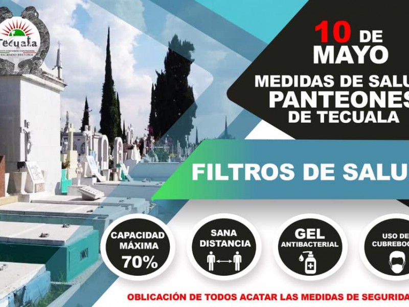 Tecuala emite recomendaciones para visitantes del panteón