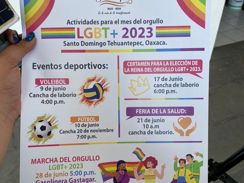 Tehuantepec realiza actividades para el mes del orgullo LGBT+