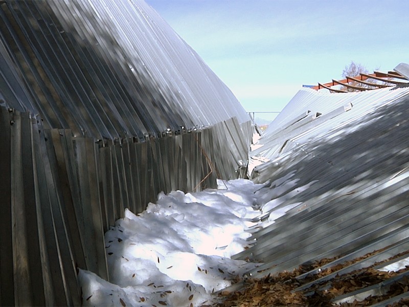 Tejabanes afectados por nevada serán retirados por seguridad