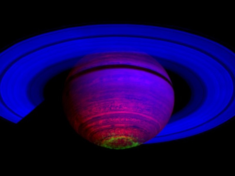 Telescopio muestra imágenes de auroras boreales en Saturno