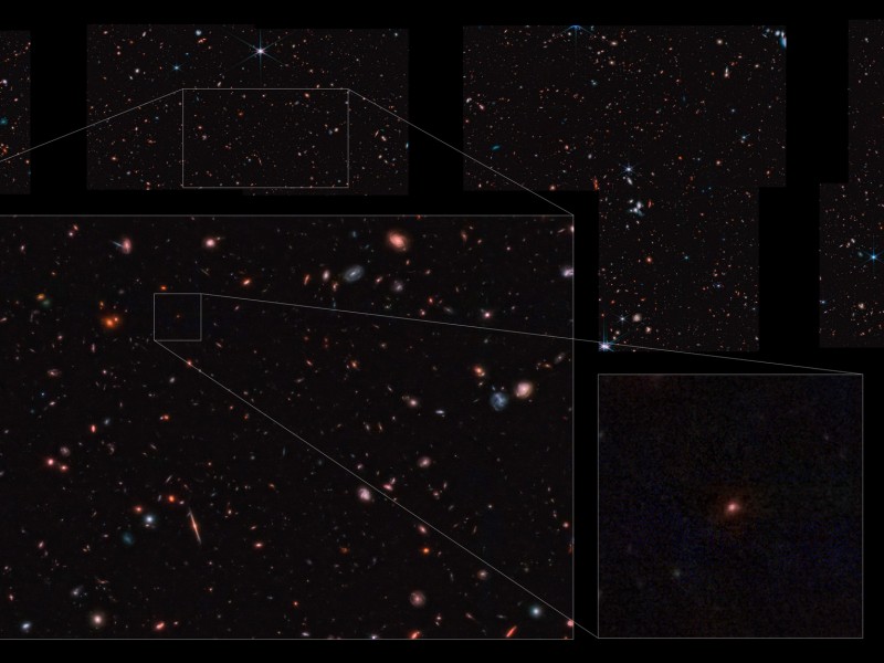 Telescopio Webb capta una de las galaxias más lejanas observadas