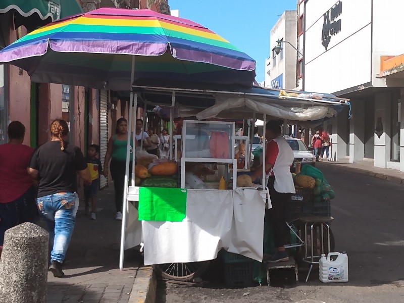 Teme comercio en pequeño remoción del centro histórico