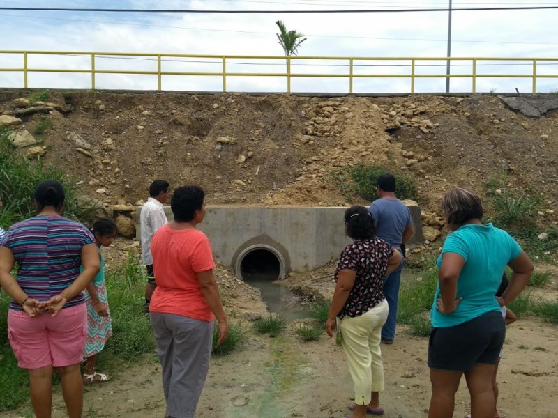 Temen anegaciones por obstrucción de dren pluvial