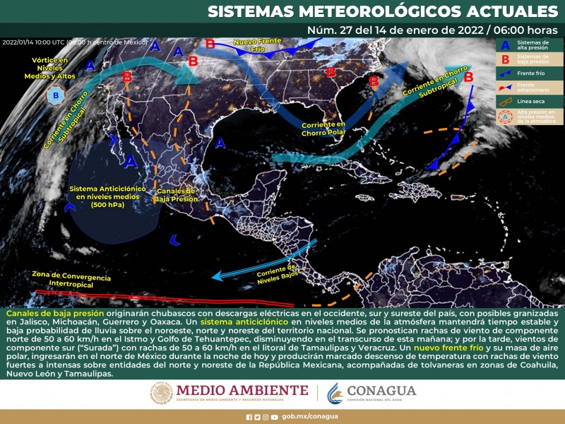 Temperatura mínimas y máximas extremas en Sonora