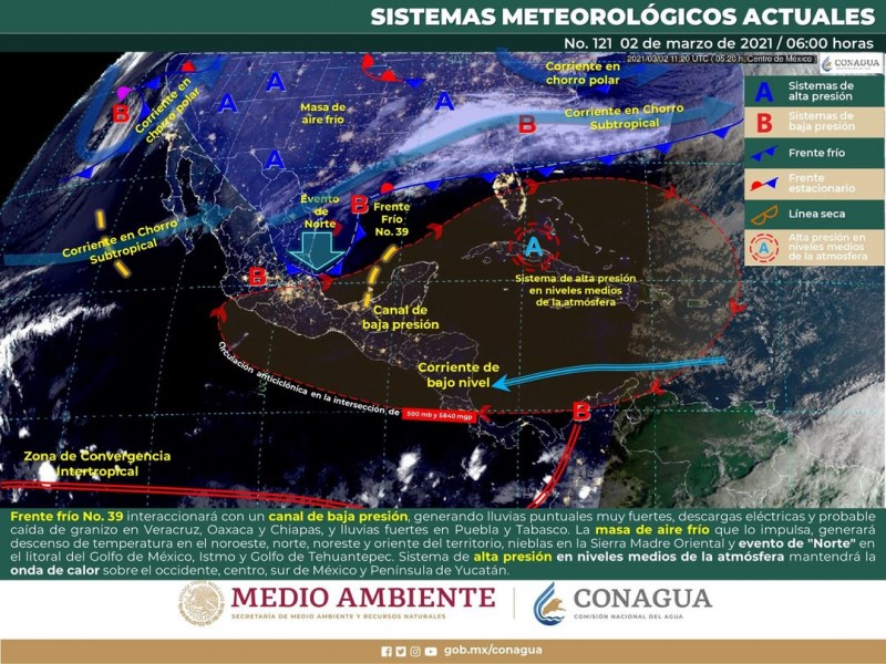 Temperaturas de 21 a 30 centígrados en región Guaymas-Empalme