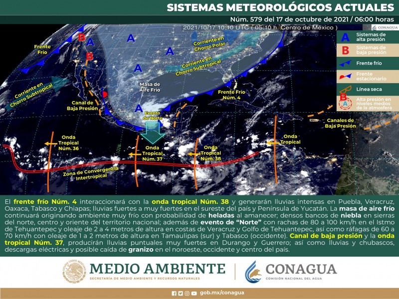 Temperaturas templadas sin probabilidad de lluvias en Sonora