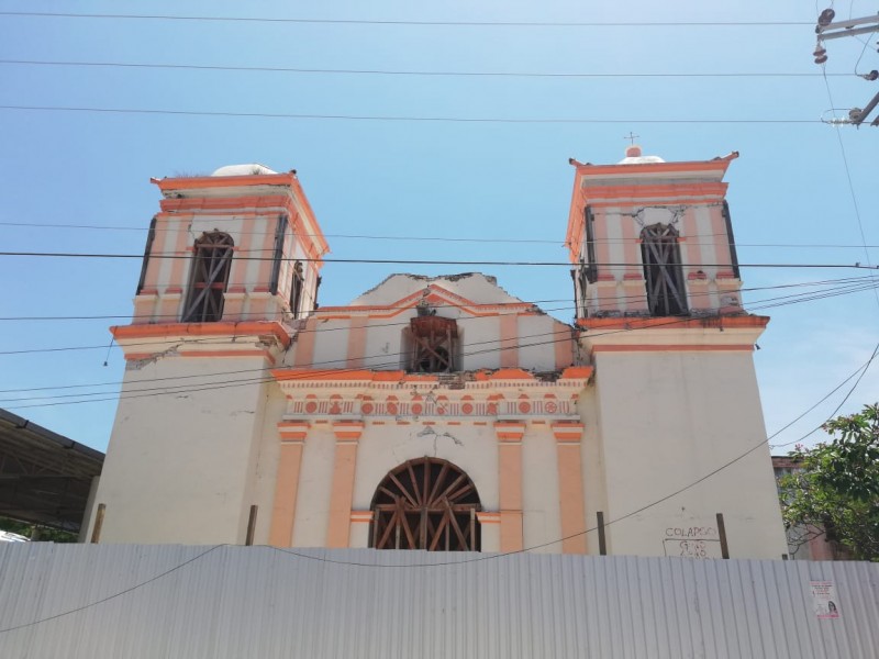 Templos en abandono, analizan recursos liberados en Tehuantepec
